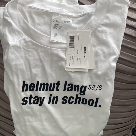 Nwt helmet lang  School Graphic T-Shirt - Picture 4 of 5